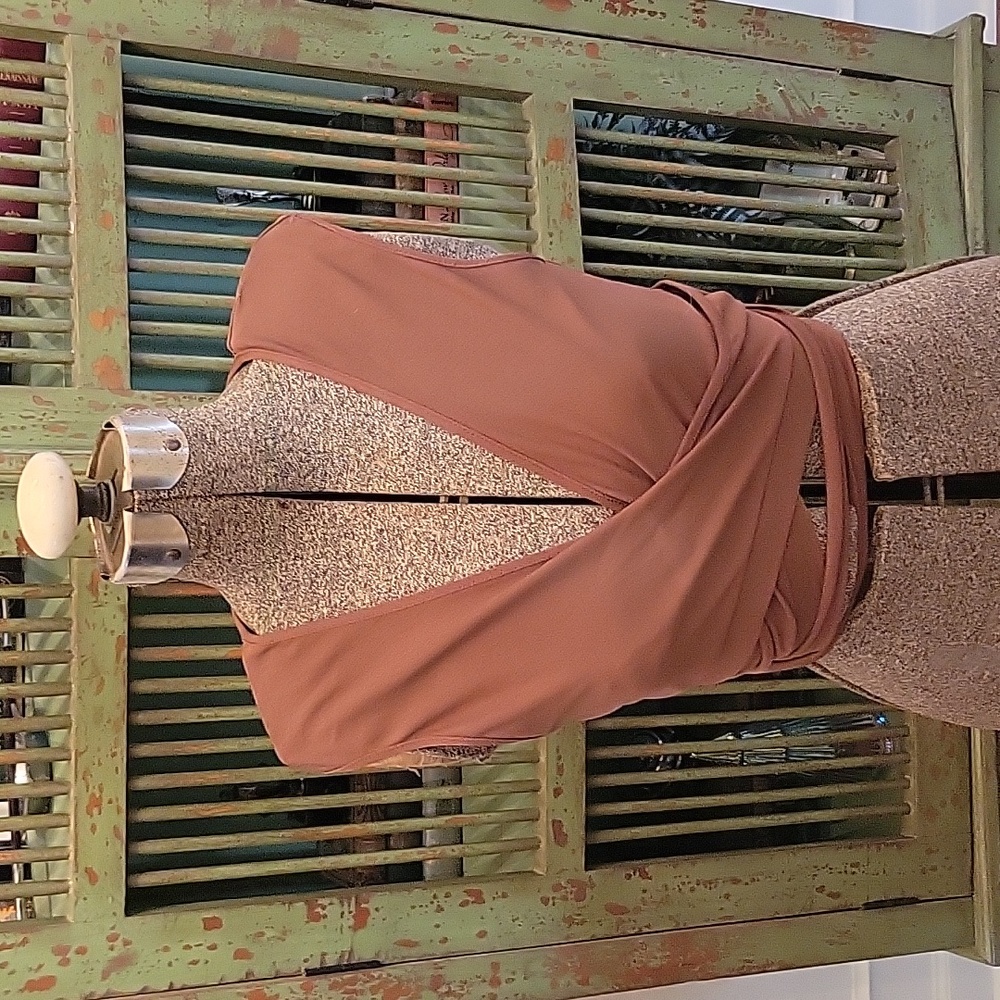 Mauve Wrap Crop Top M